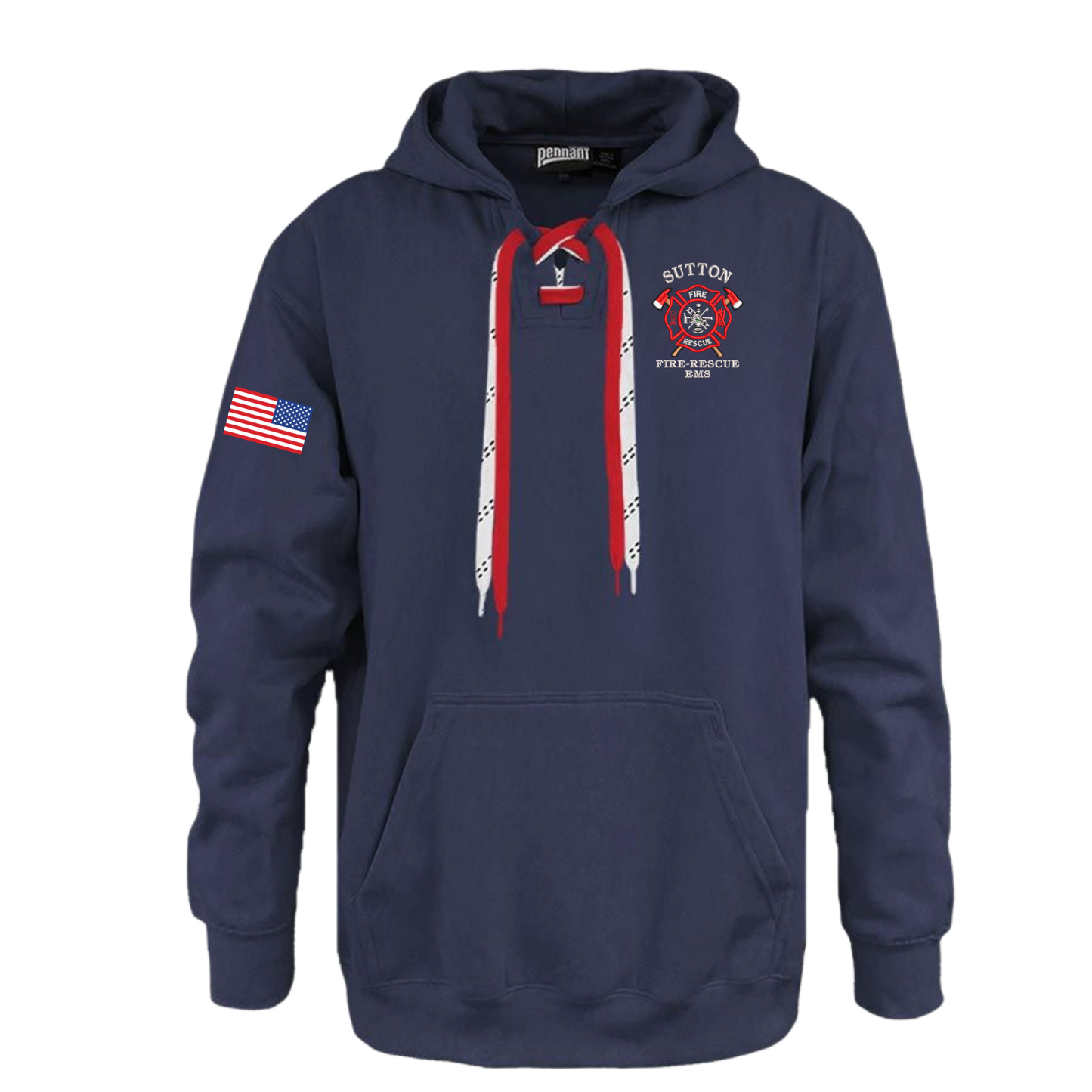 Hockey Style Hooded Sweatshirt