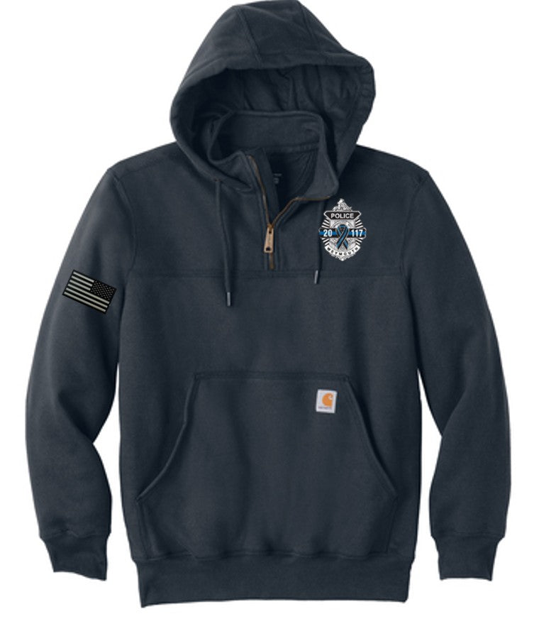 1/4 Zip Hooded Sweatshirt